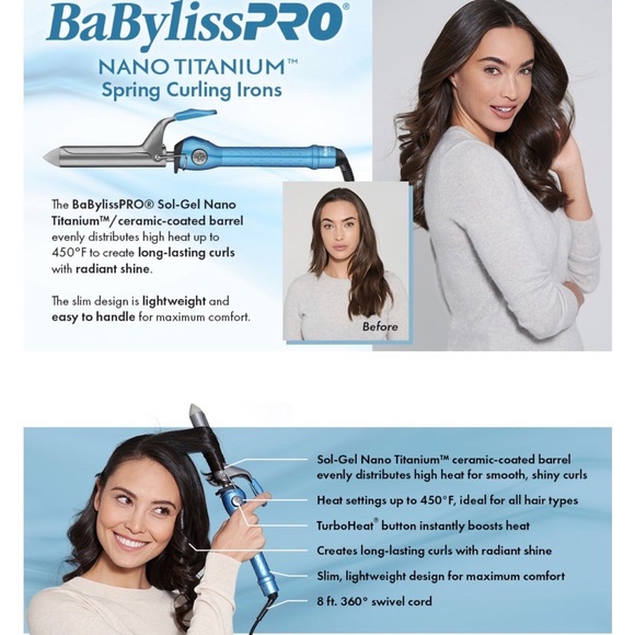 Babyliss Pro 1” Curling Iron - Picture 4 of 7
